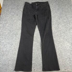 Gap Womens Black Baby Boot Mid Rise Denim Jeans 31 12L